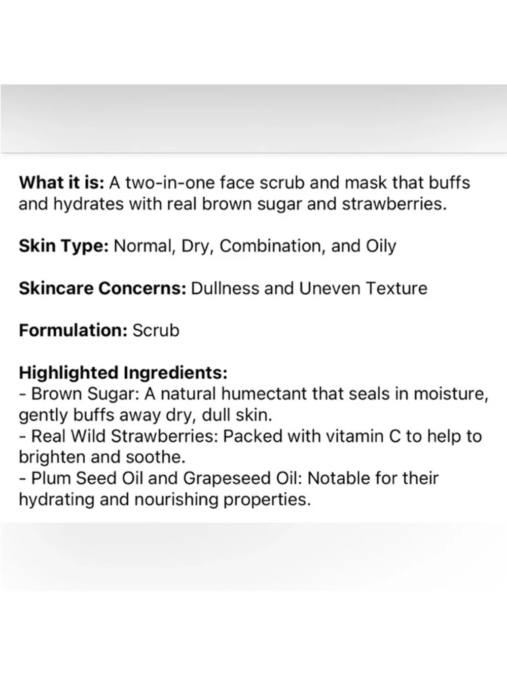 Fresh New Sugar Face Polish Exfoliant 1oz Size Unsealed